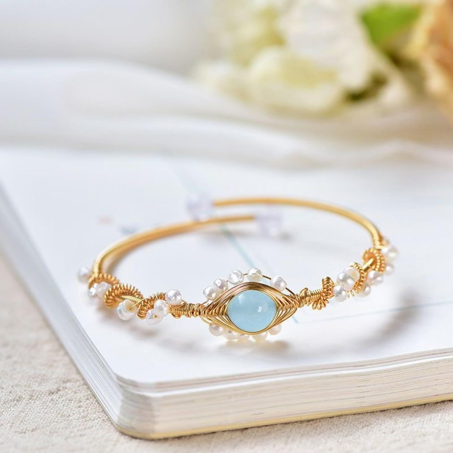 Pearl Gold Plating Pearl Cuff Bracelets