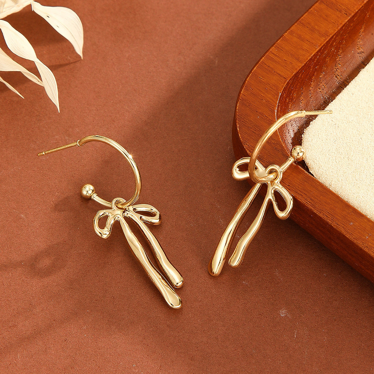 Minimalist Bowknot Stud Earrings