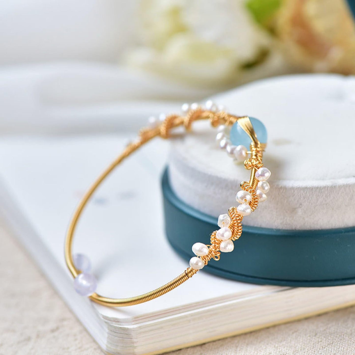 Pearl Gold Plating Pearl Cuff Bracelets