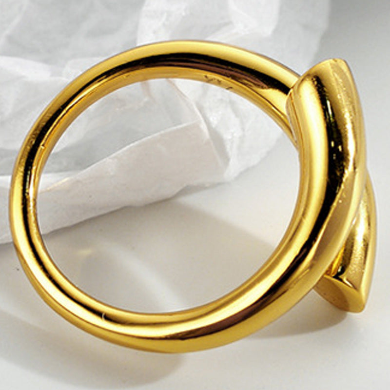 Geometric Lines Minimalist Ring