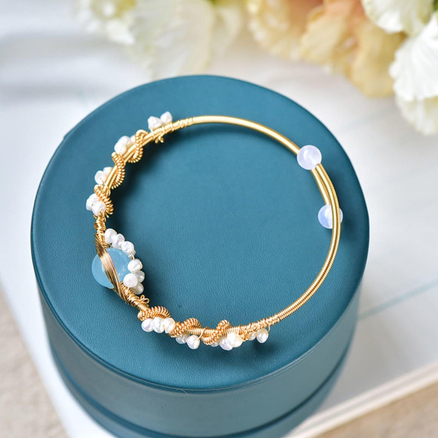 Pearl Gold Plating Pearl Cuff Bracelets