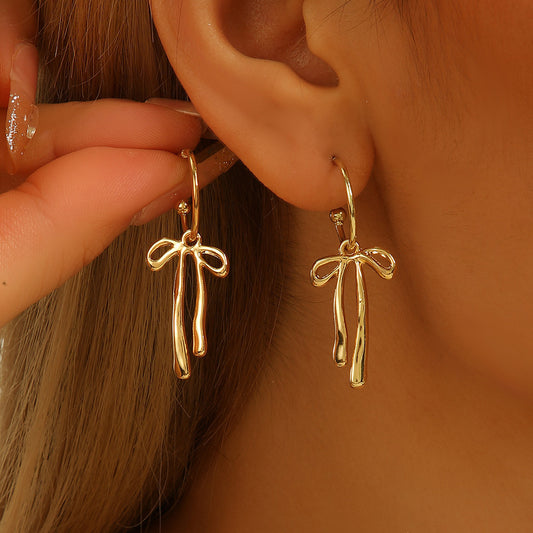 Minimalist Bowknot Stud Earrings