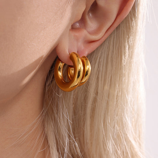Elegant Minimalist C-Shaped Earrings