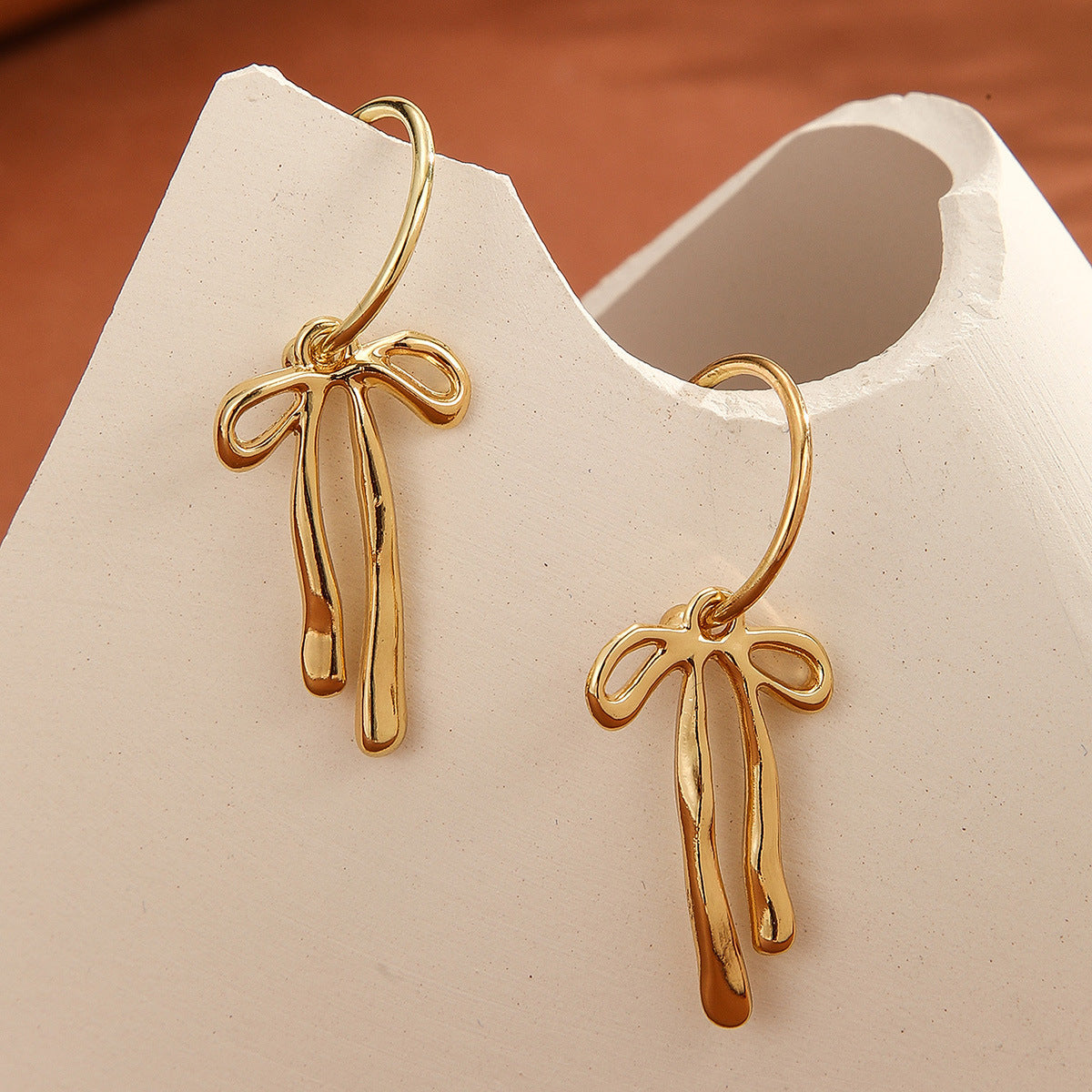 Minimalist Bowknot Stud Earrings