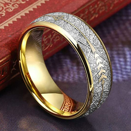Double Color Imitation Polished Ring