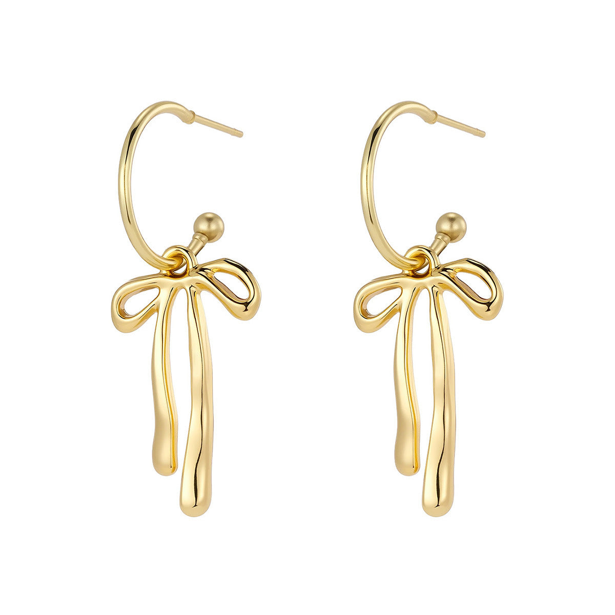Minimalist Bowknot Stud Earrings