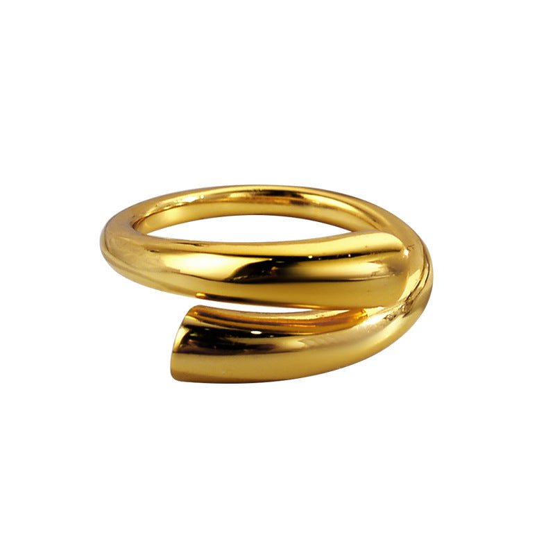 Geometric Lines Minimalist Ring