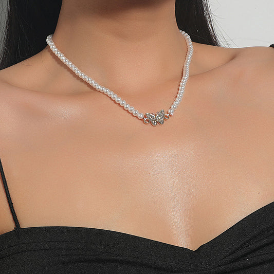 Minimalist Butterfly Pendant Necklace
